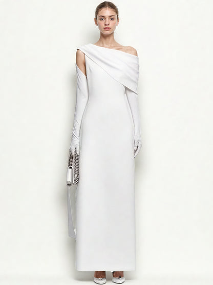 Chic Elegant Solid Long Dress