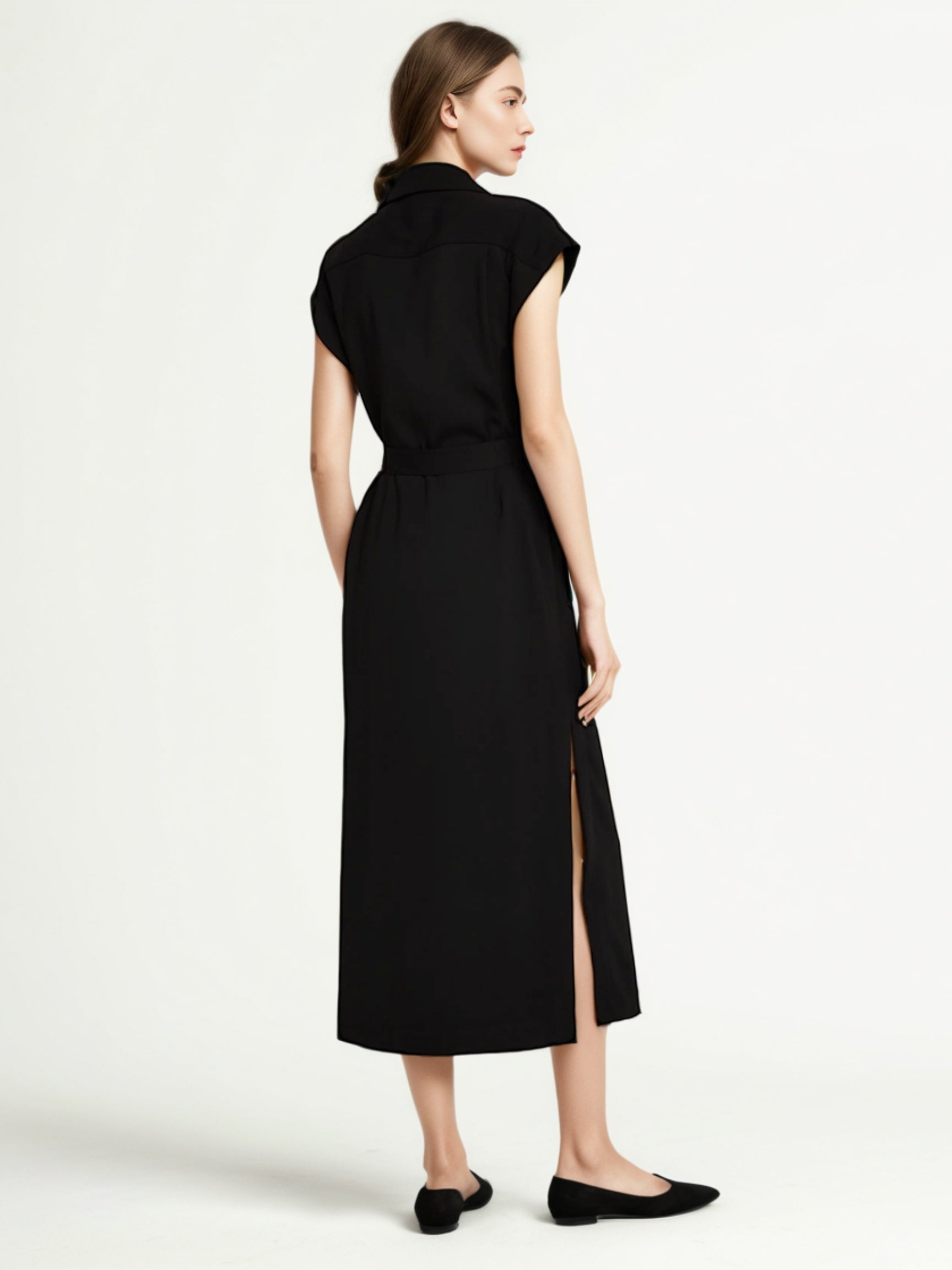 Elegant Solid Sleeveless Jacket