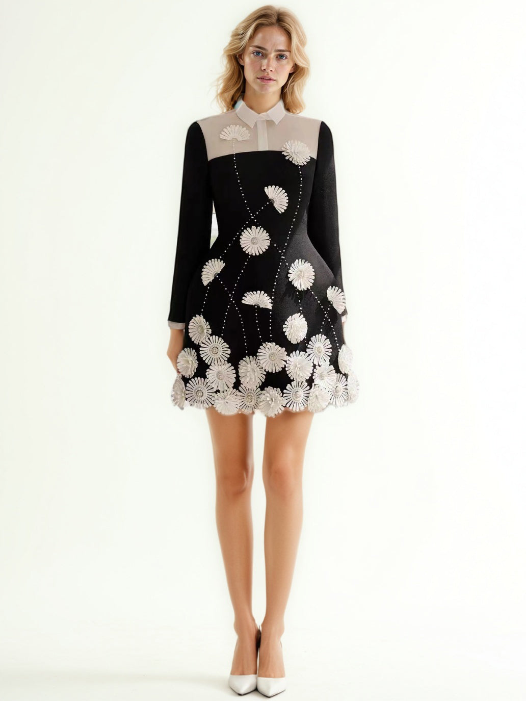 Hit Color Patchwork Short Dress