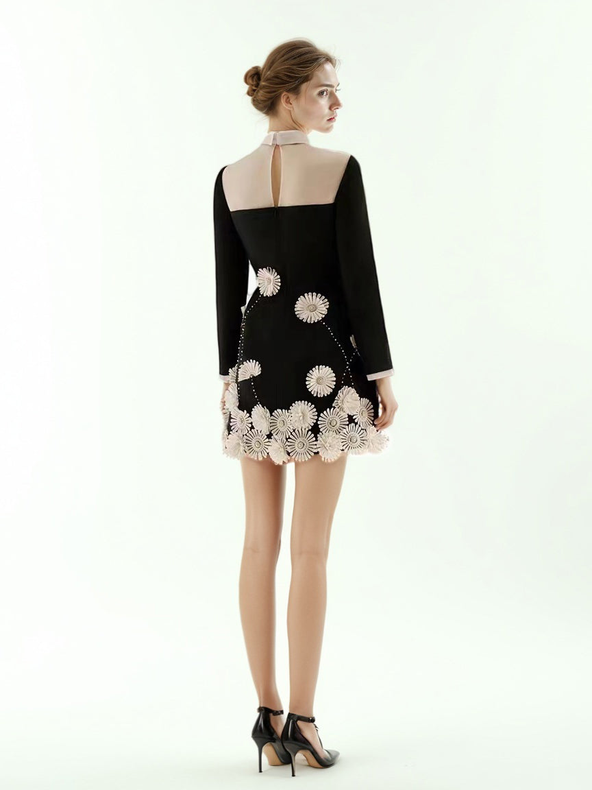 Hit Color Patchwork Short Dress