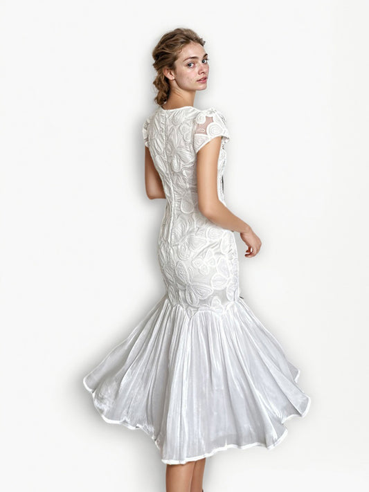 Solid Elegant Pleated Long Dress