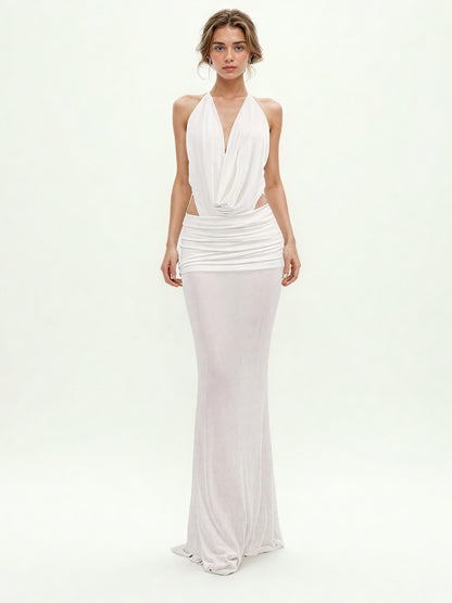 Sexy Off Shoulder Backless Long Dress