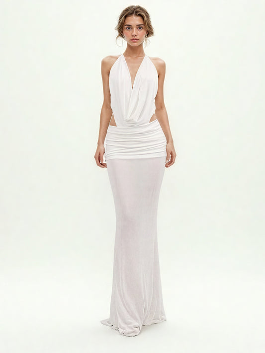 Sexy Off Shoulder Backless Long Dress