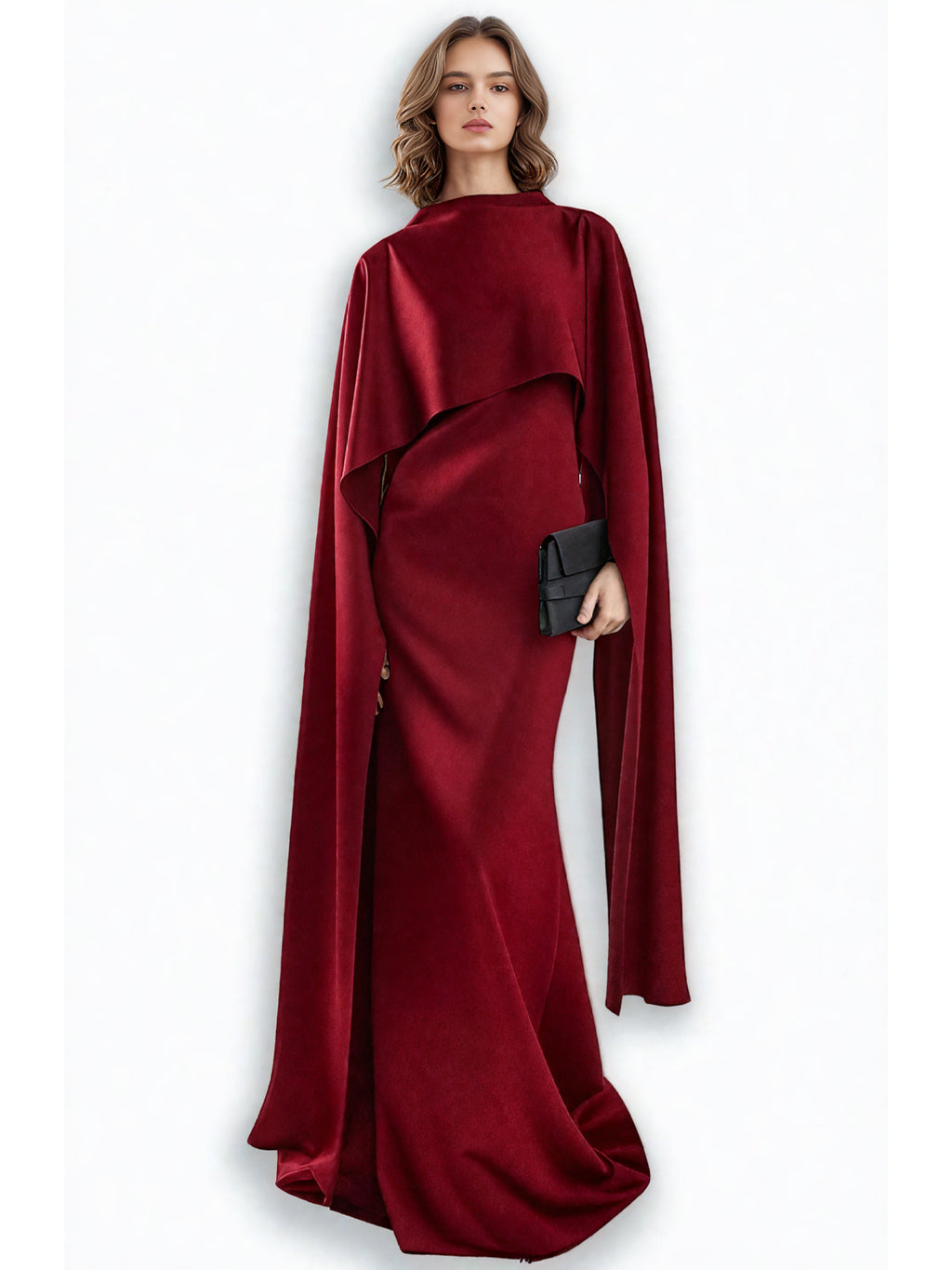 Elegant Solid Irregular Long Dress