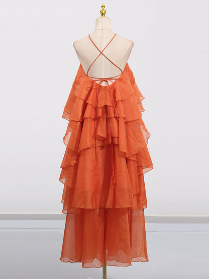 Chic Patchwork Flower Long Dress