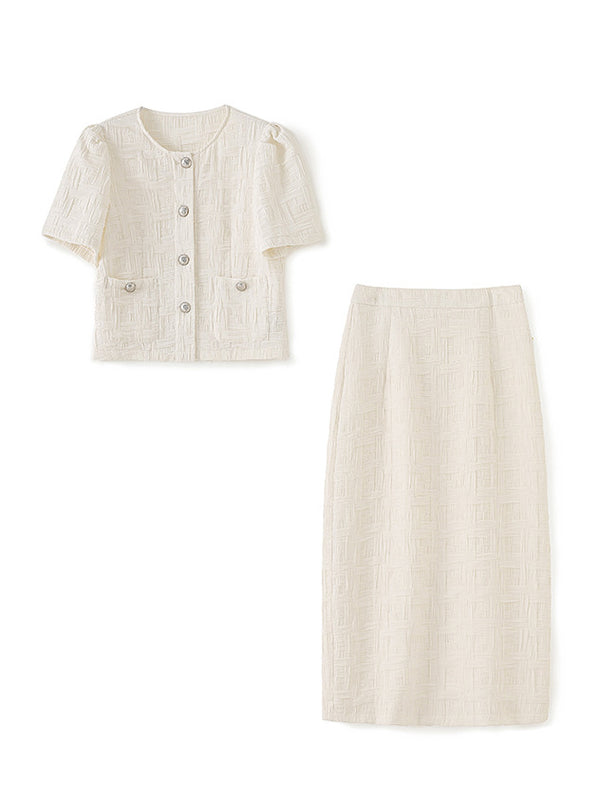 New Elegant Solid Two Piece Set