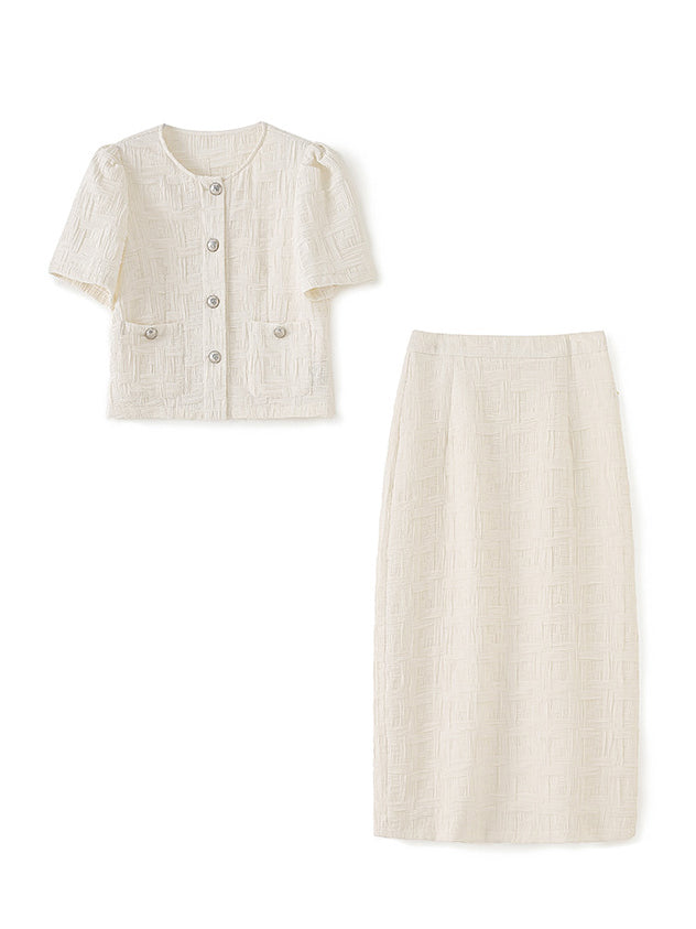 New Elegant Solid Two Piece Set