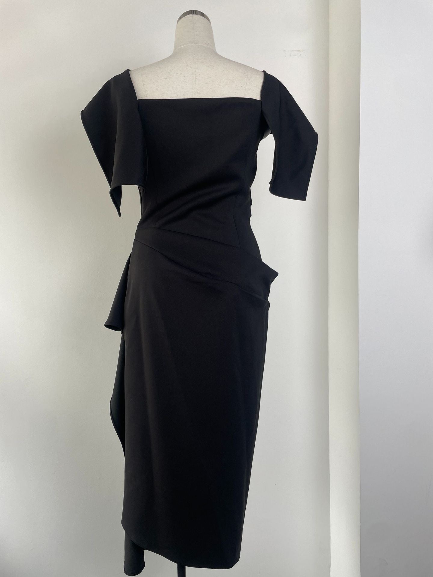 Solid Elegant Off Shoulder Long Dress