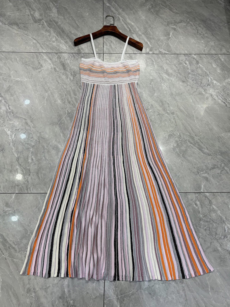 Temperament Pleated Off-Shoulder Long Dress