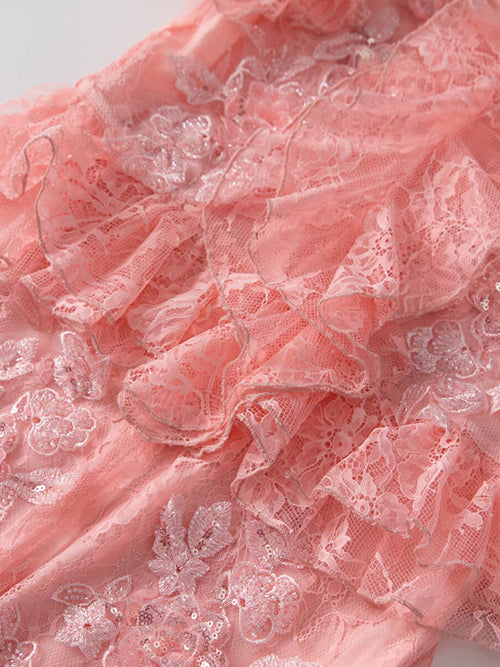 Solid Patchwork Sequins Long Dress