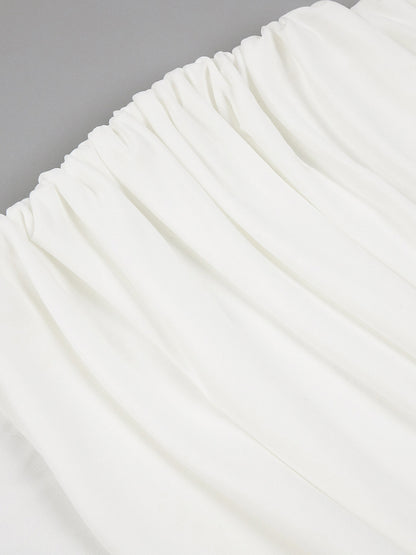 Elegant V-neck Solid Long Dress