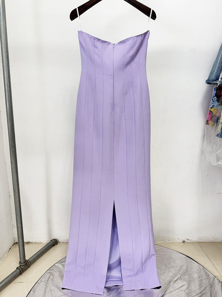 Patchwork Embroidered Flares Long Dress