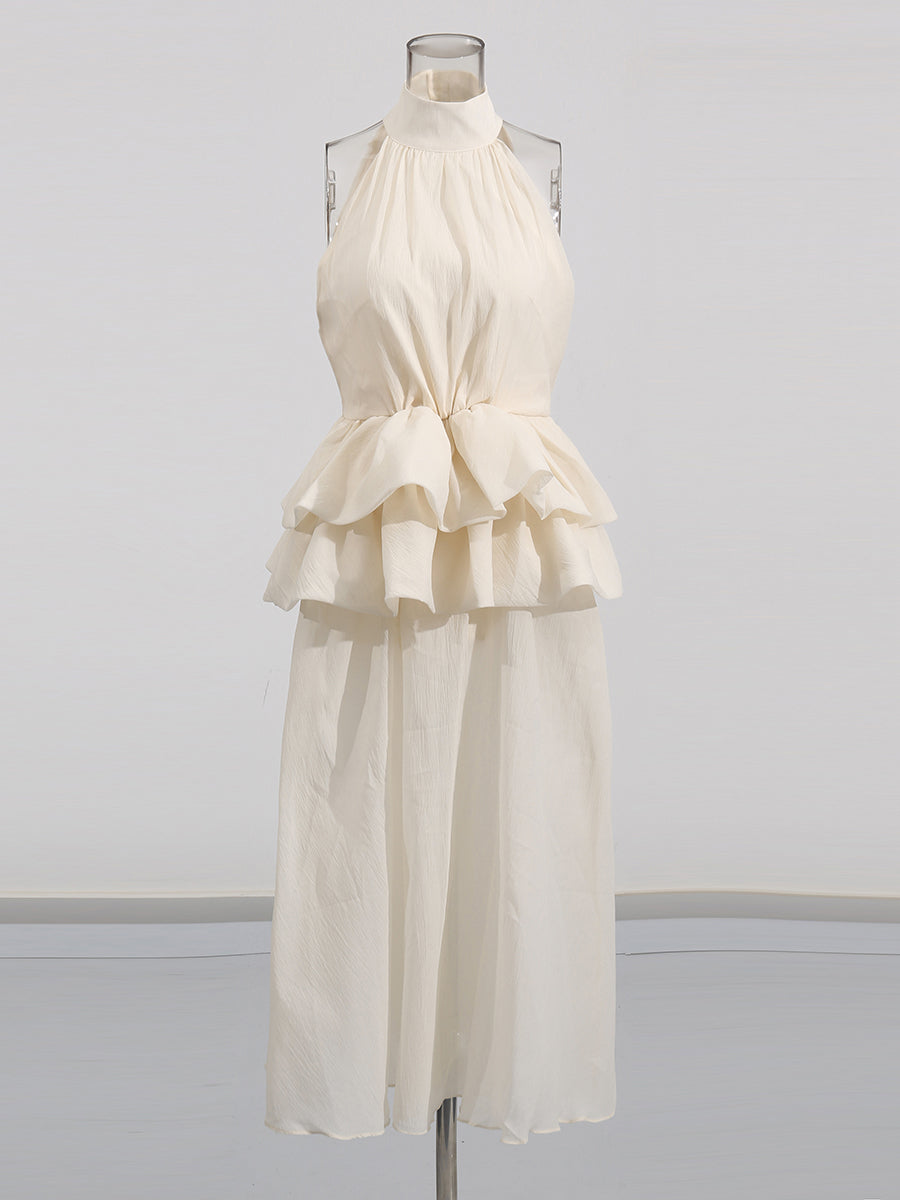 Off Shoulder Sleeveless Long Dress