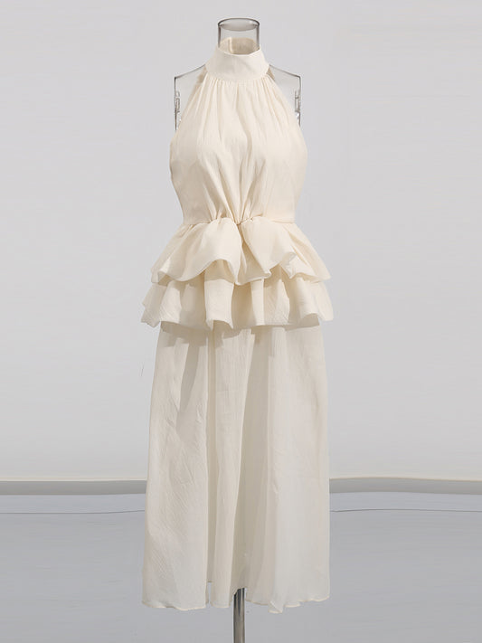 Off Shoulder Sleeveless Long Dress
