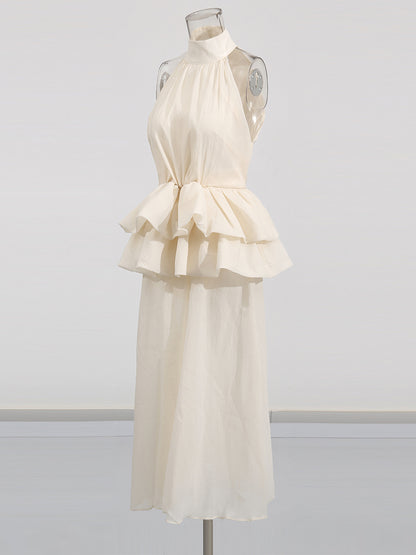 Off Shoulder Sleeveless Long Dress