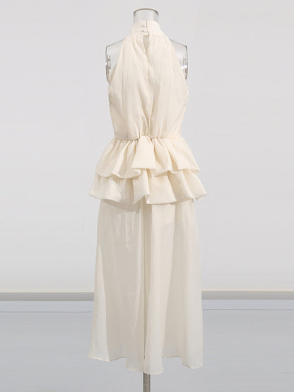 Off Shoulder Sleeveless Long Dress