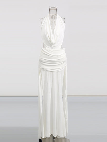 Sexy V-neck Backless Long Dress