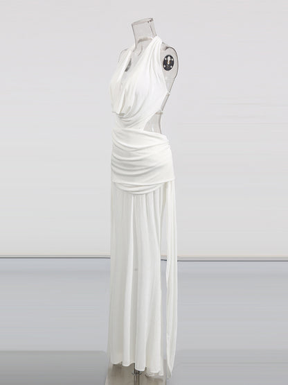 Sexy V-neck Backless Long Dress