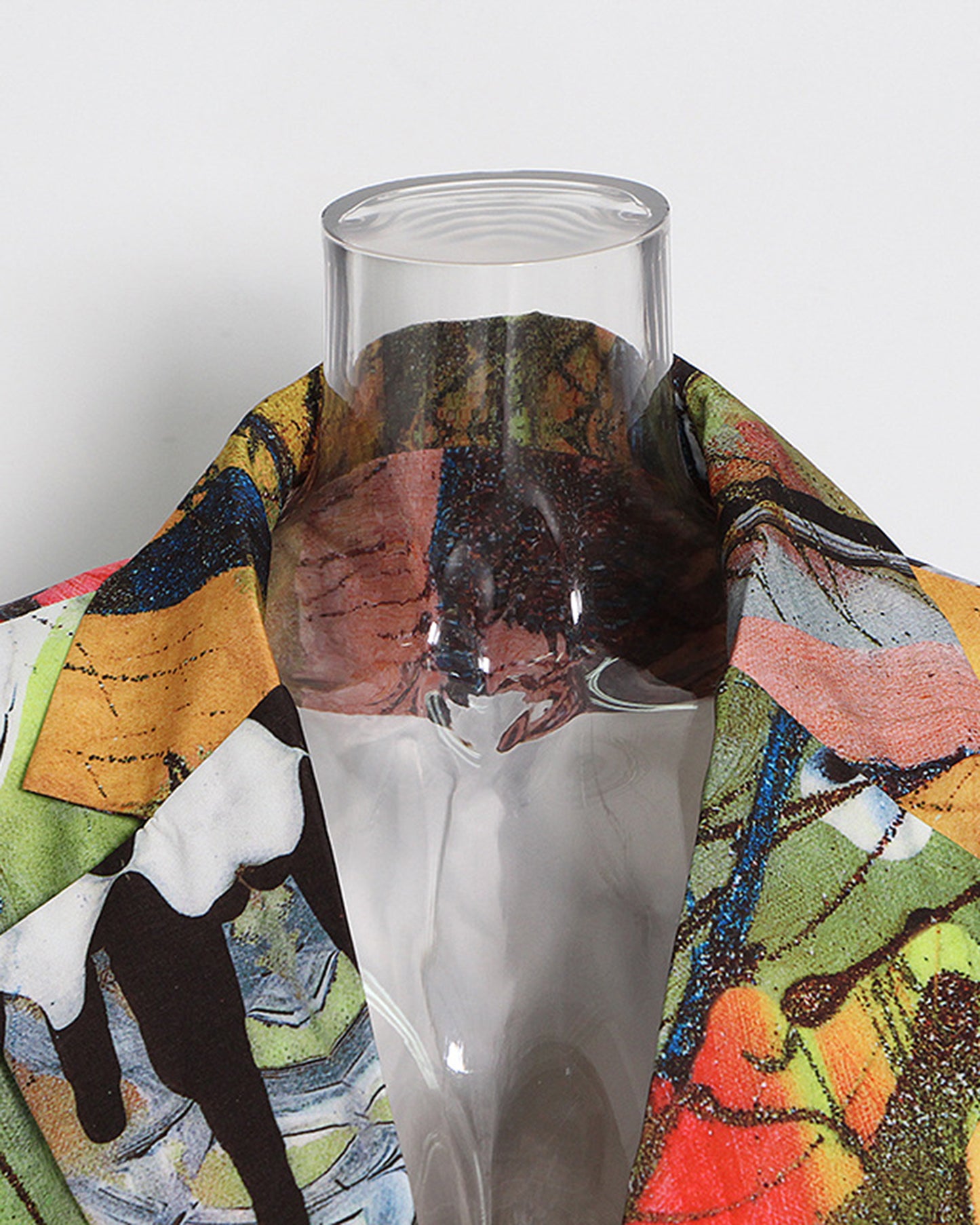 Abstract Art V-neck Print Single-Breasted Blazer