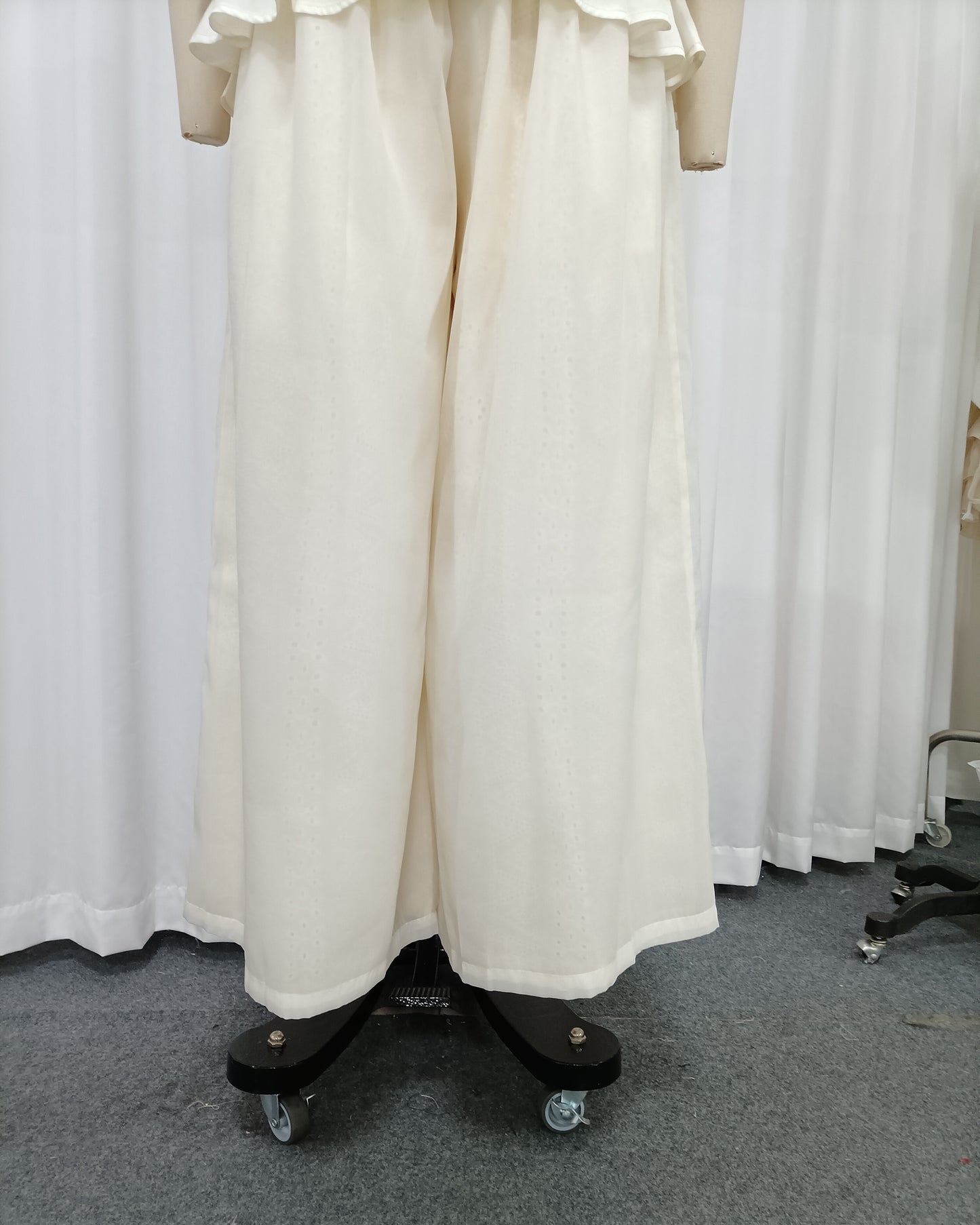 Apricot Embroidery Tunic Top Solid Pants Set