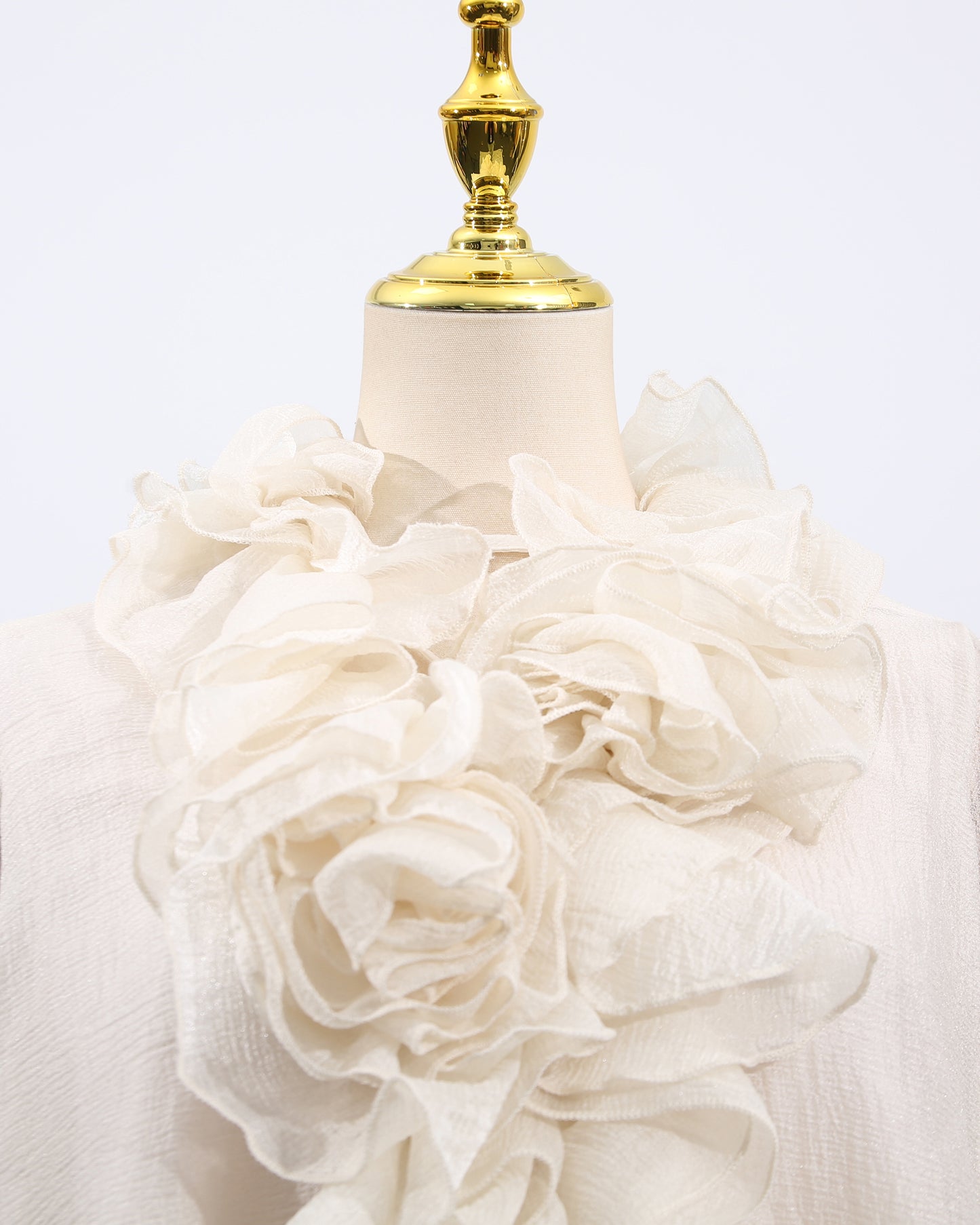 Apricot Floral Ruffle Mini Dress