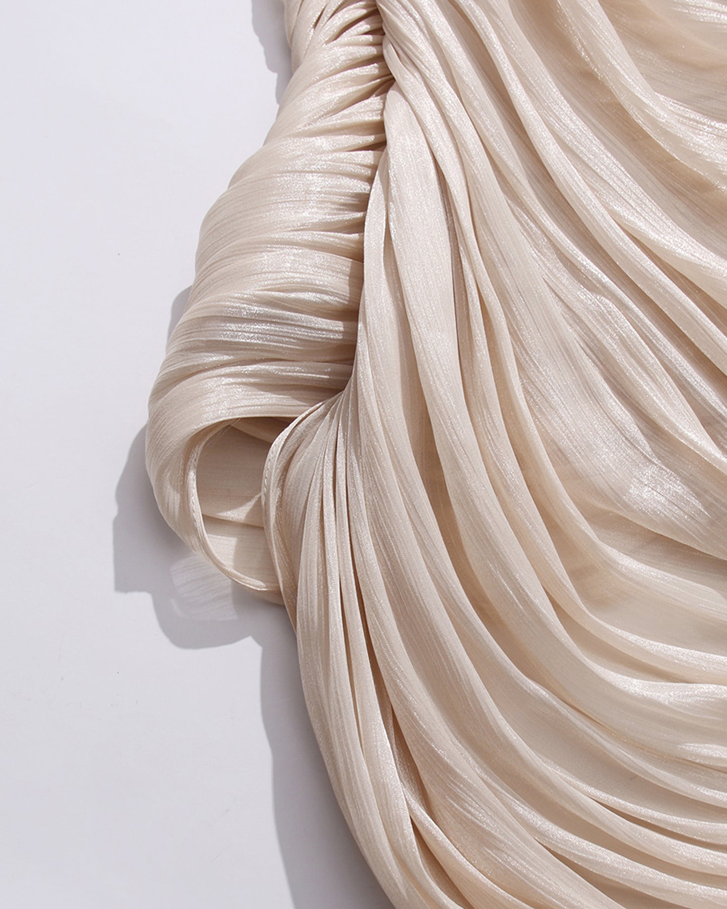 Apricot Ruched Ruffle Mini Dress