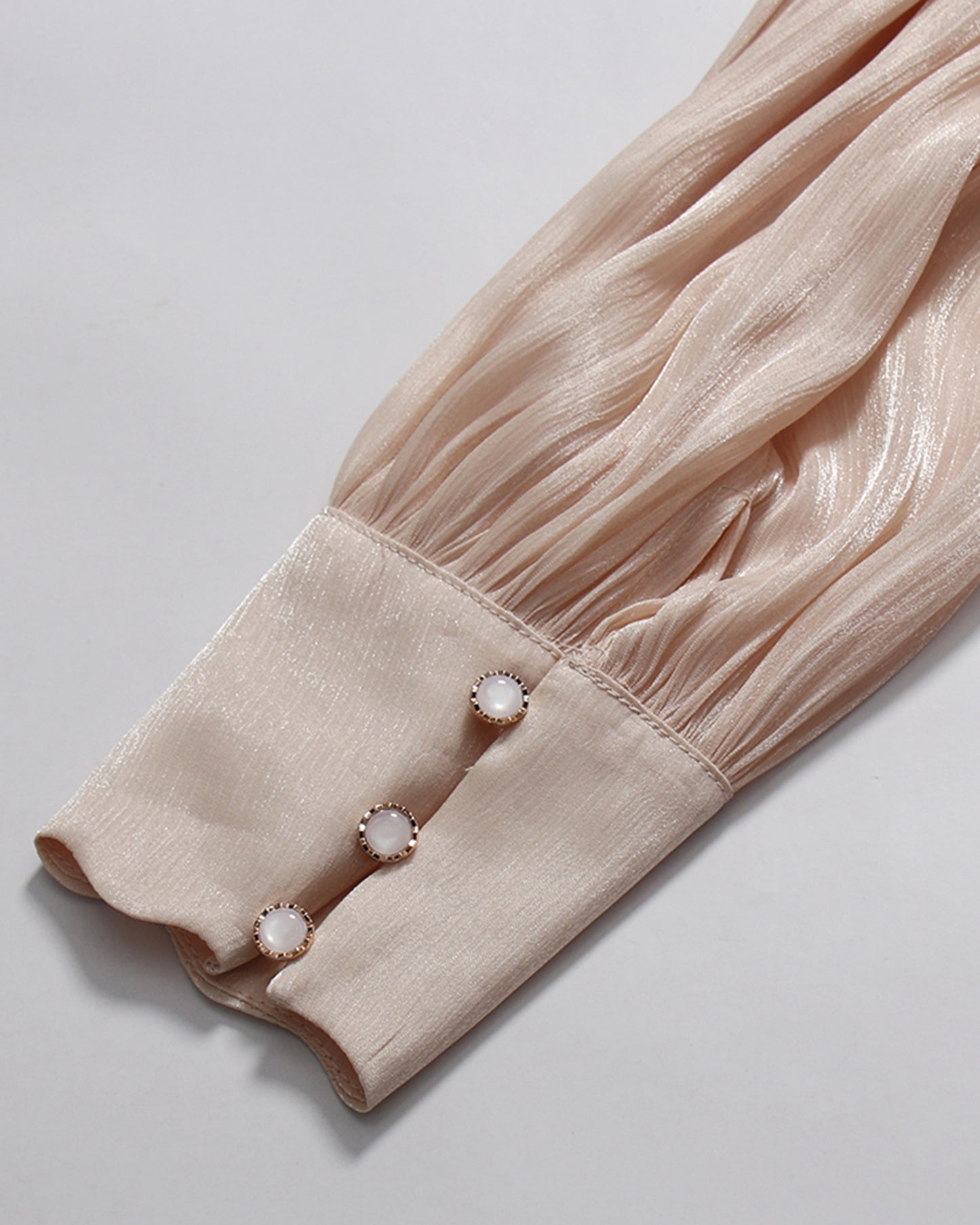 Apricot Ruched Waist Tiered Midi Dress