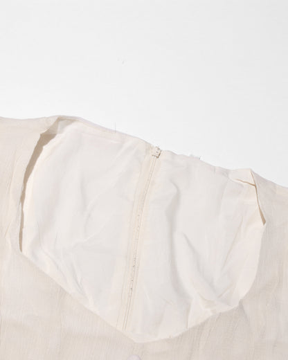 Apricot Ruffle Hem Mini Dress