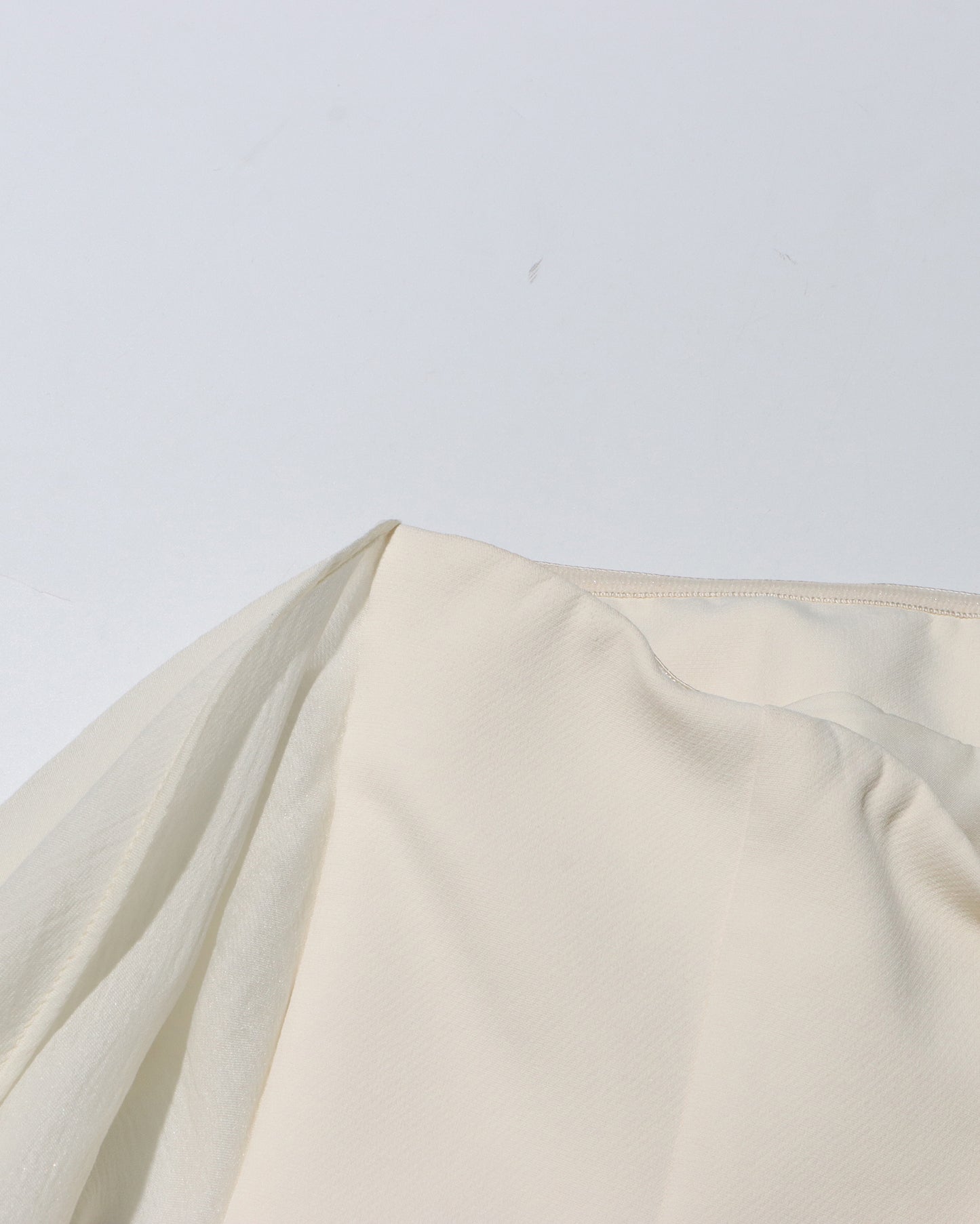 Apricot Strapless Dress with Sheer Scarf