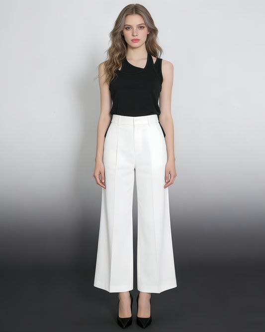 Black Asymmetric Cutout Sleeveless Tank Top