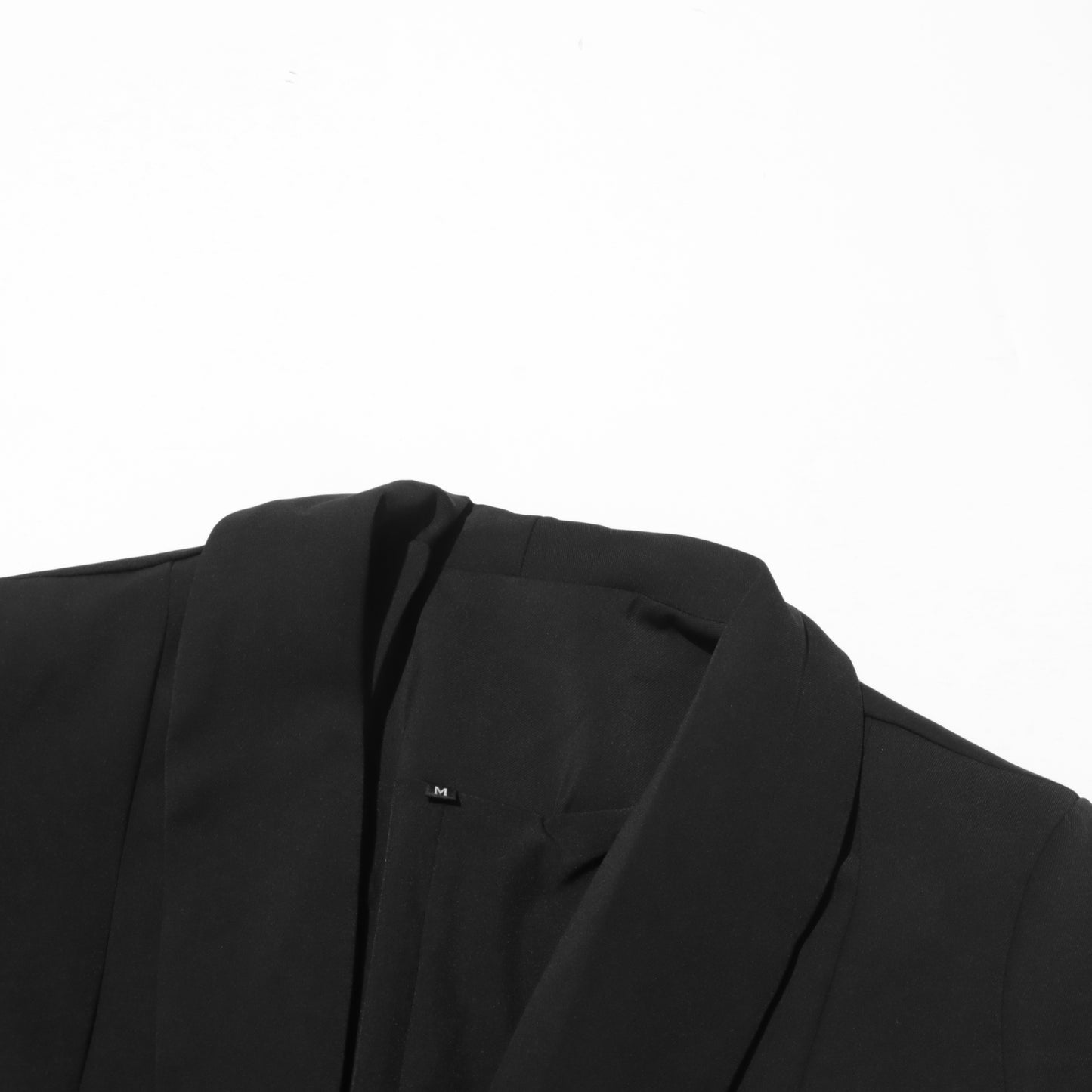 Black Blazer with 3D Rose Accents