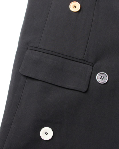 Black Blazer with Multi-Color Button Accents