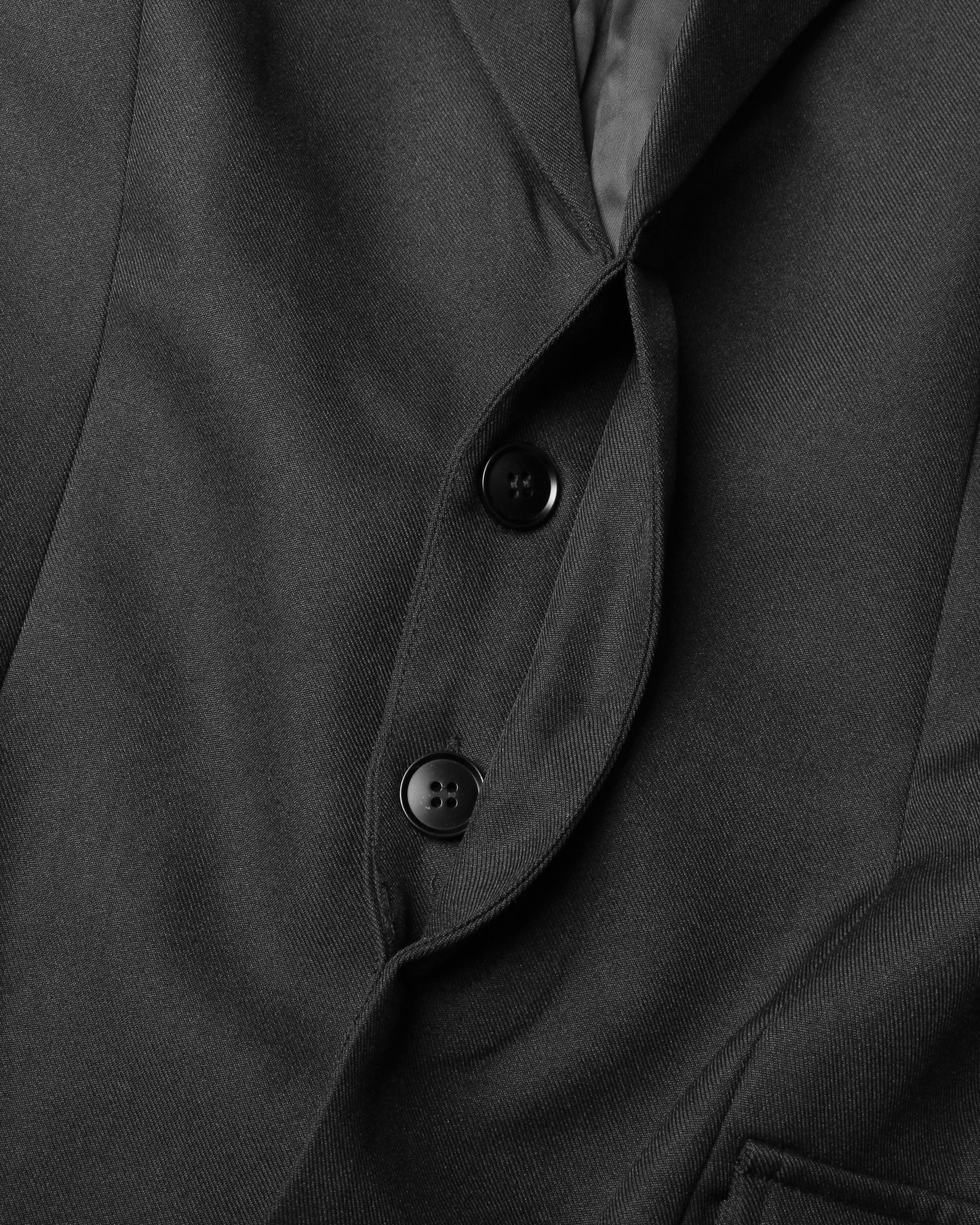 Black Blazer with Pearl Belt & Pleated Waist