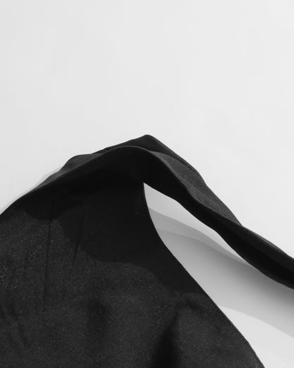 Black Halter Ruched Midi Dress