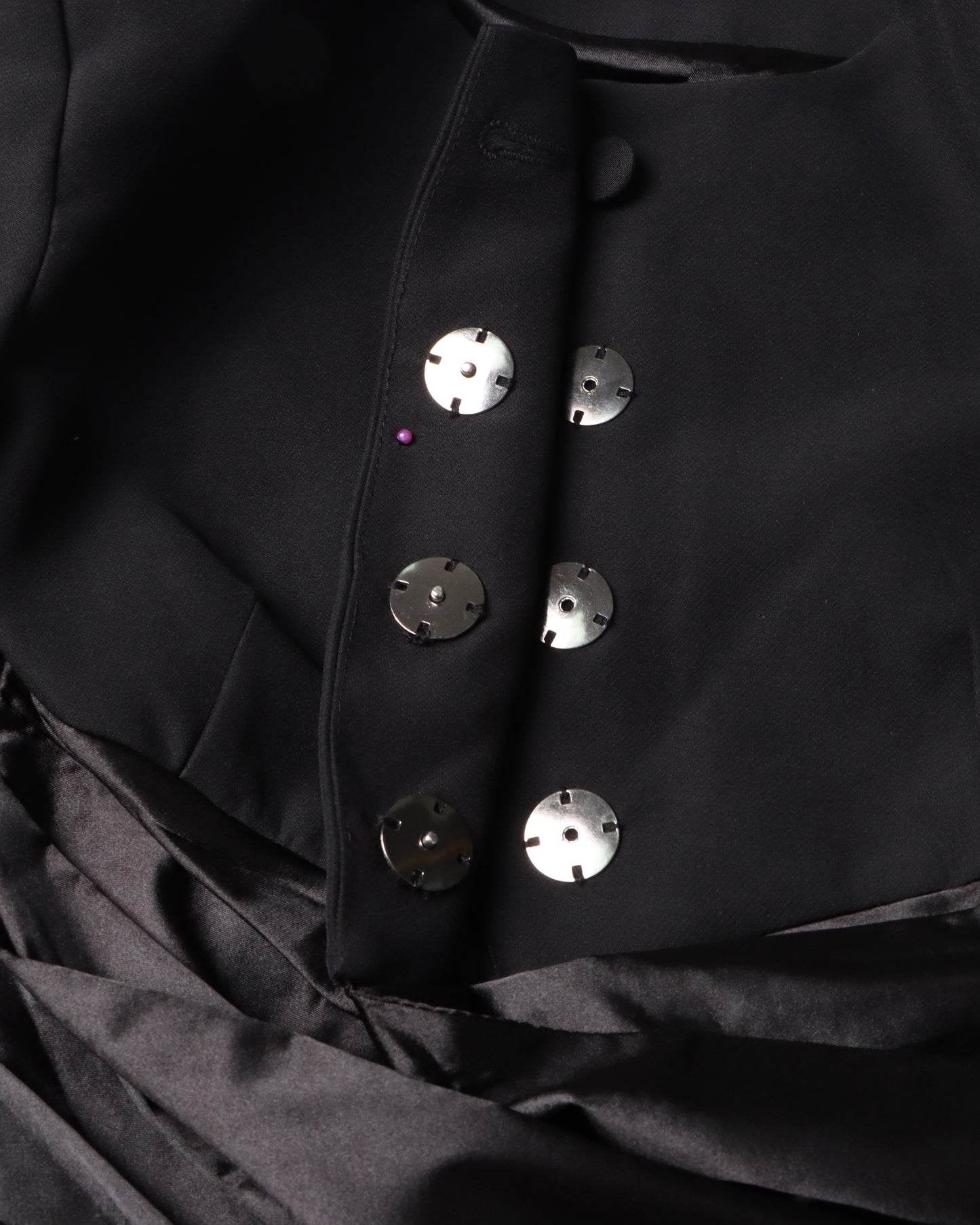 Black Jacket with Back Satin Bow