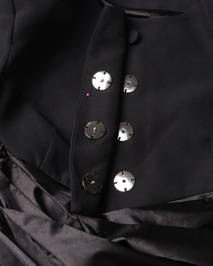 Black Jacket with Back Satin Bow