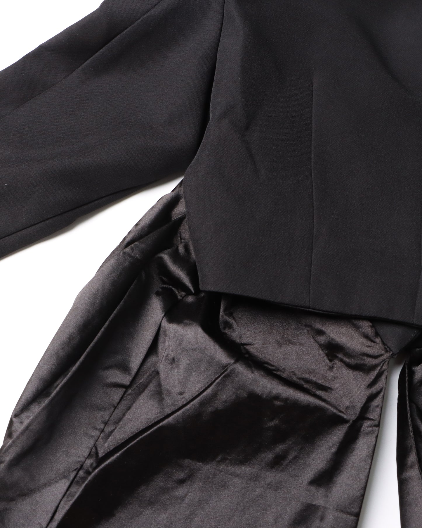 Black Jacket with Back Satin Bow