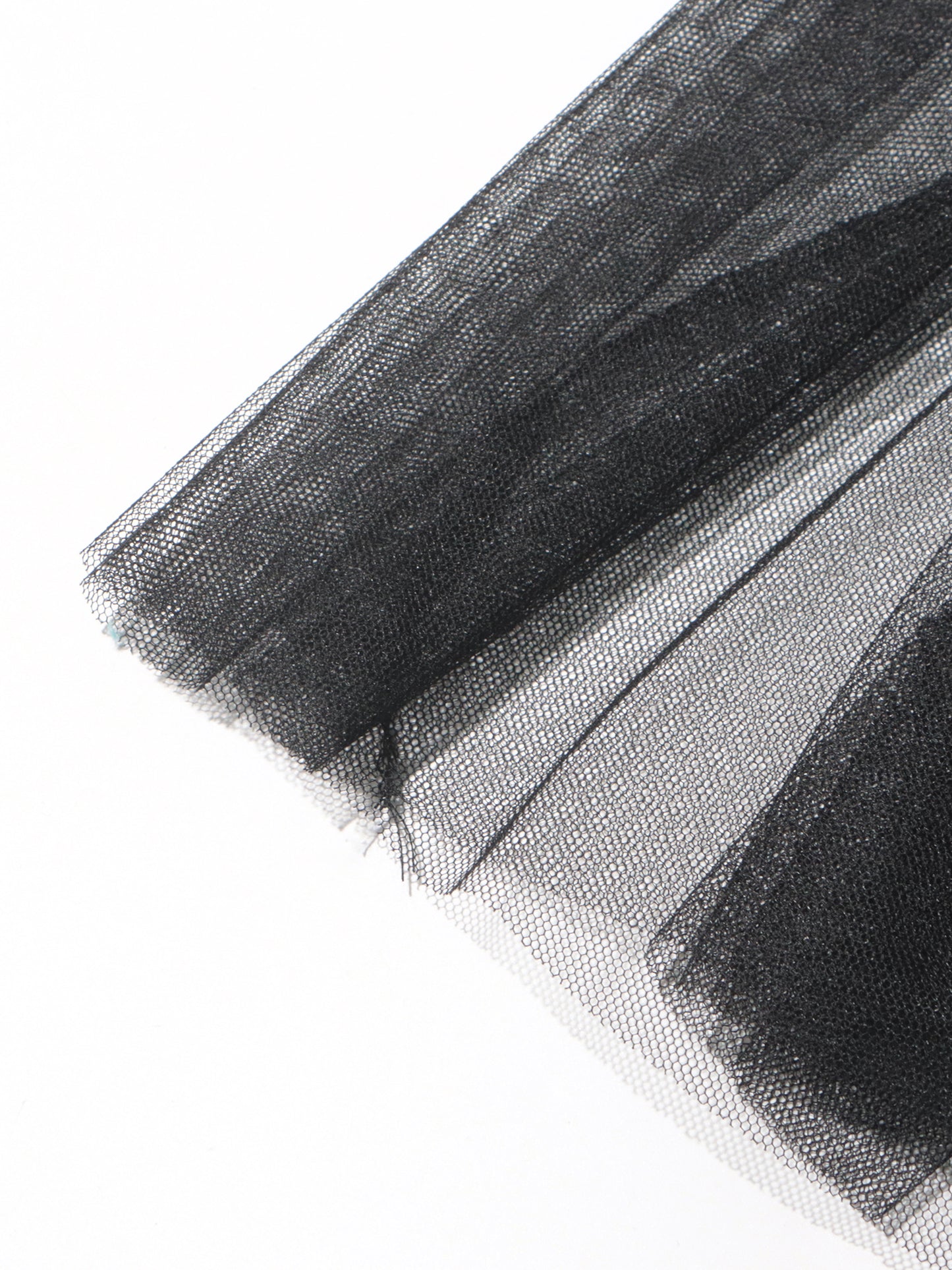 Black Lace Top & Tulle Skirt Two-Piece Set