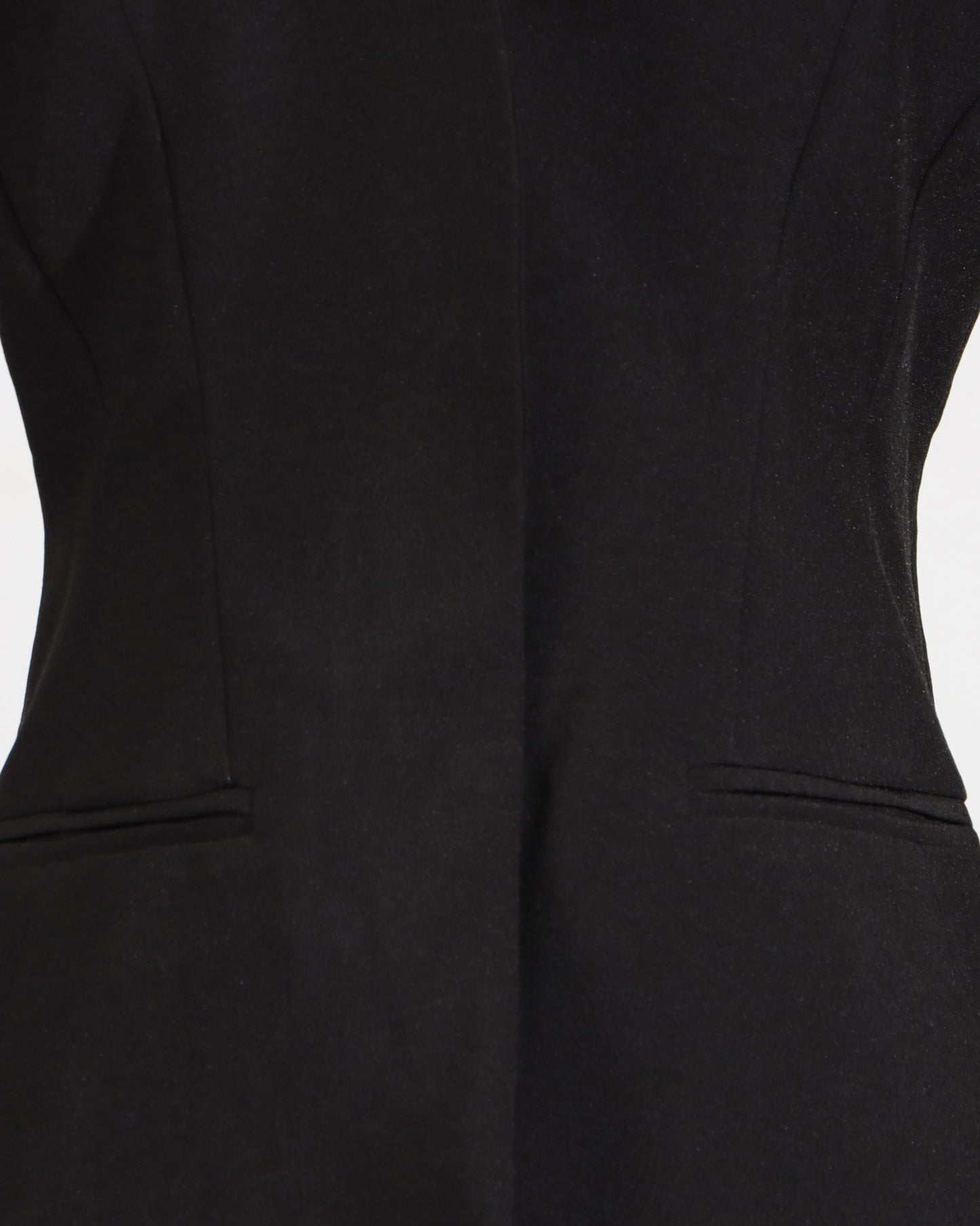 Black Off-Shoulder Buckle Fitted Top