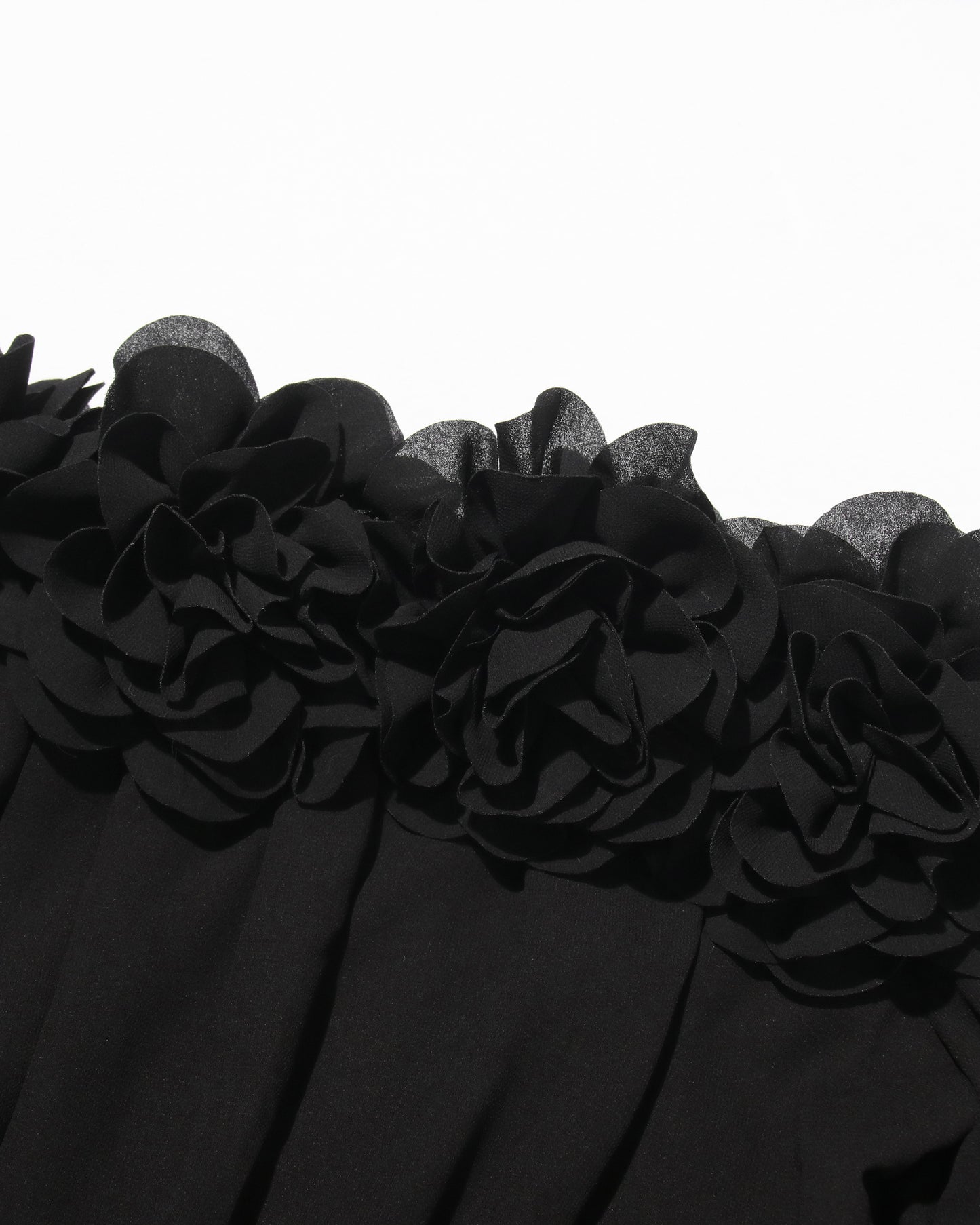 Black Off-Shoulder Floral Maxi Dress