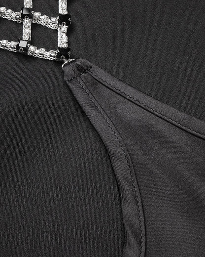 Black Satin Off Shoulder Mermaid Maxi Dress