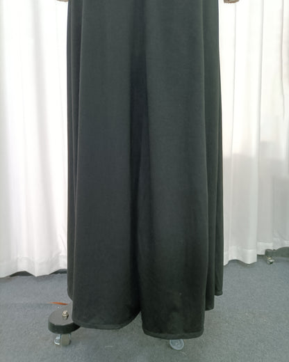 Black White Lace  Sleeveless Maxi Dress