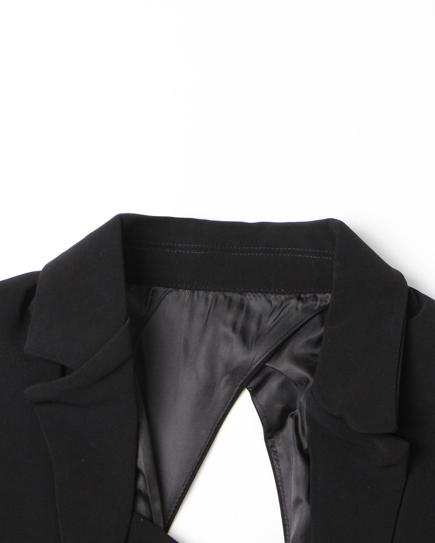 Black Blazer with Crystal Side Accents