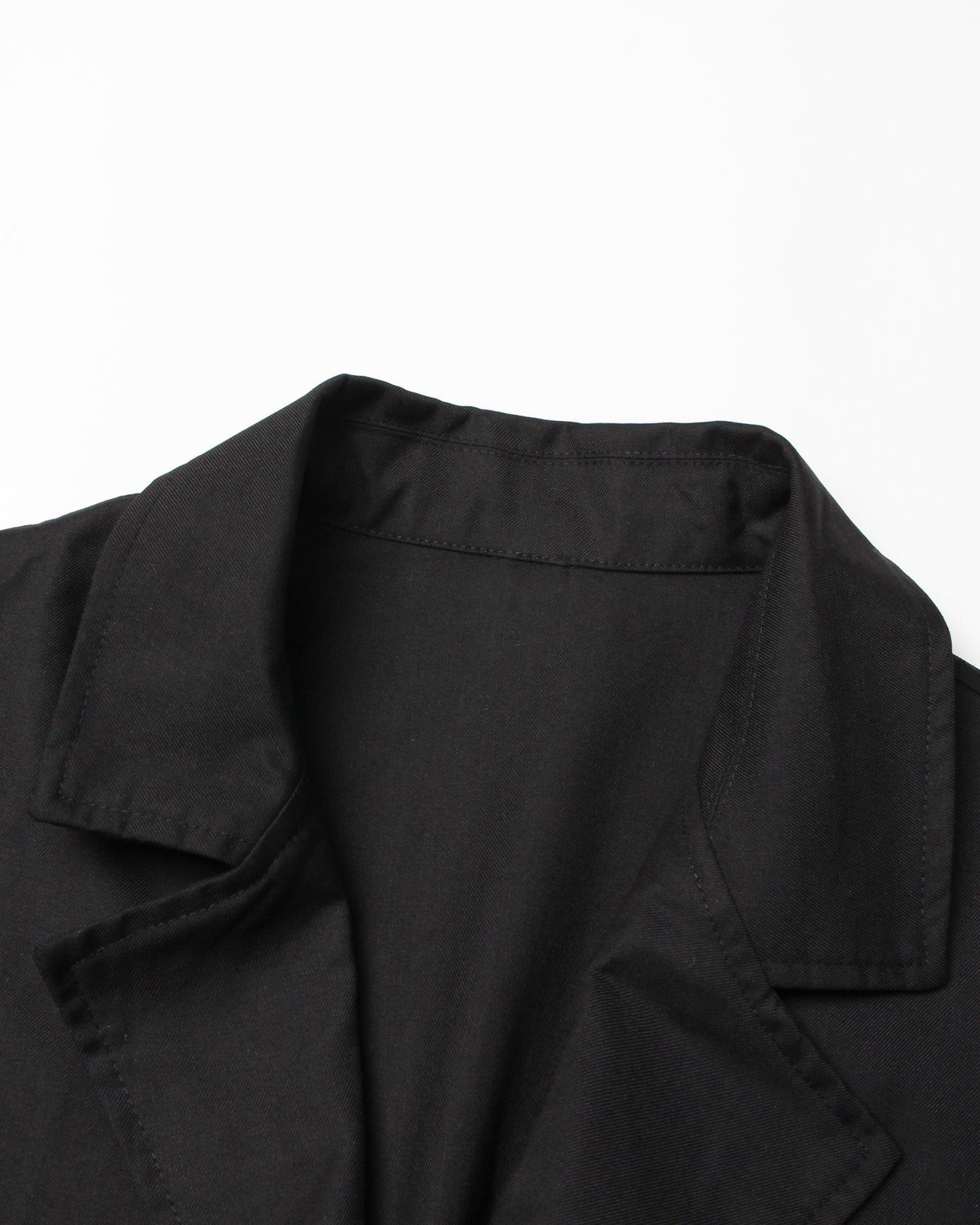 Black & Denim Mixed-Media Asymmetrical Blazer