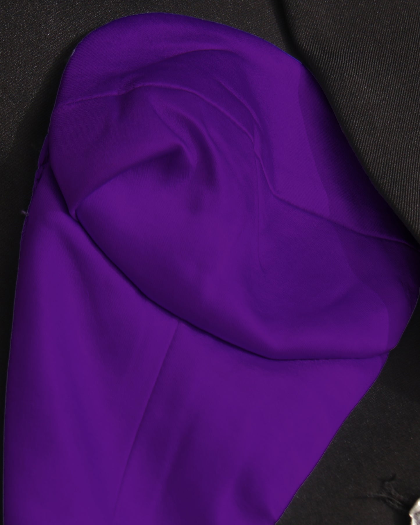 Black & Purple Contrast Corset Blazer