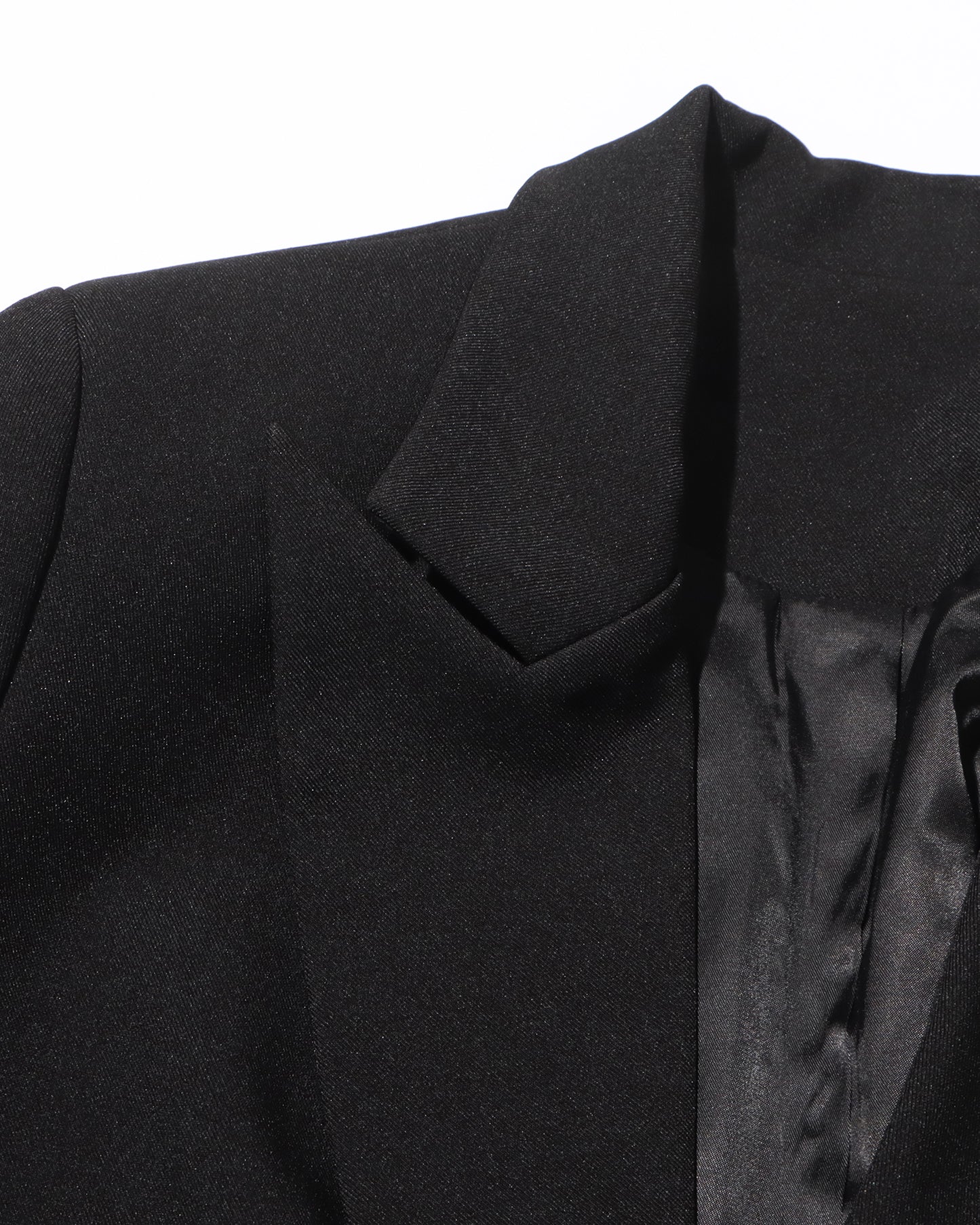 Black Tailored Cutout Waist Blazer Jacket