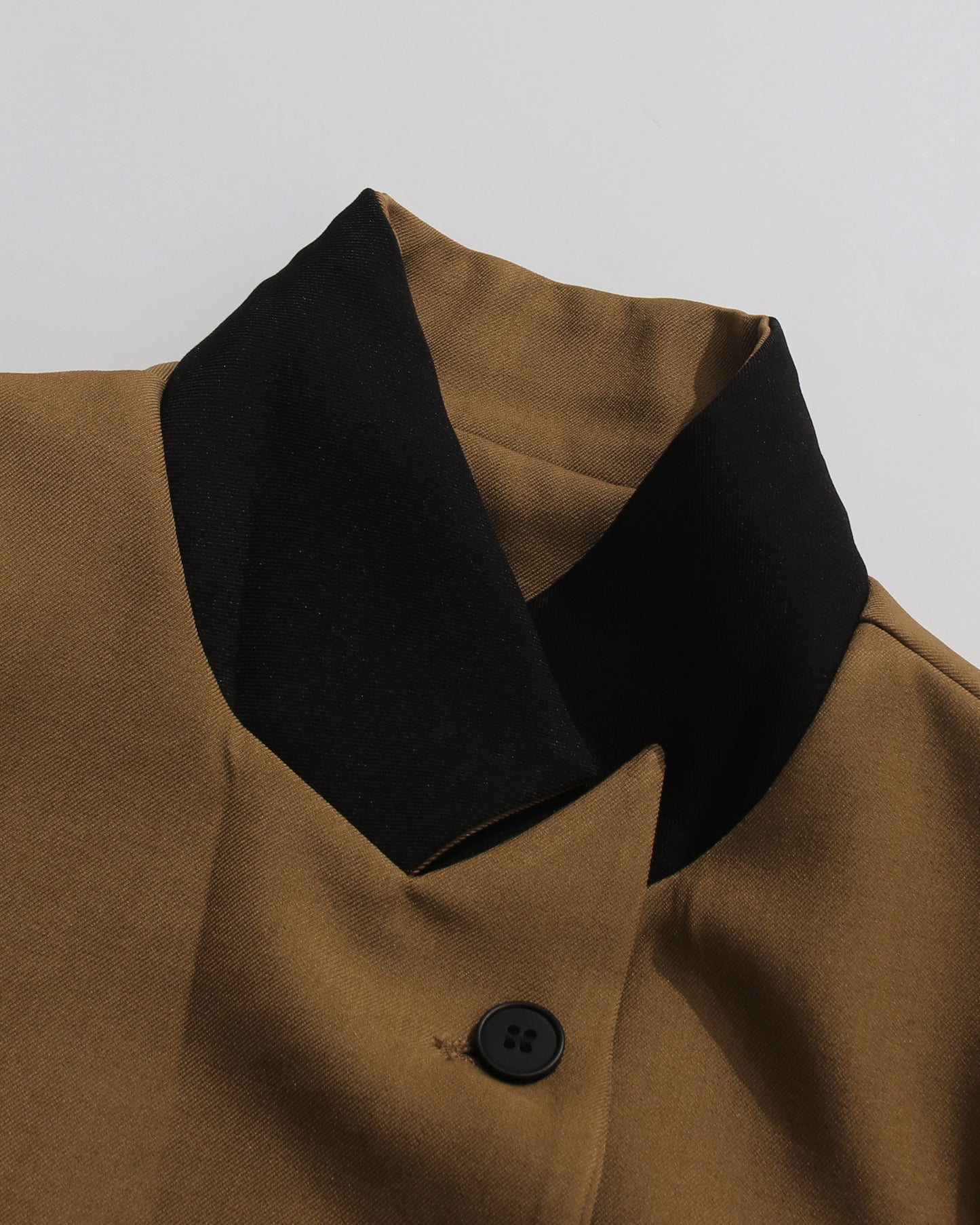 Brown Side Lace-Up Fitted Blazer