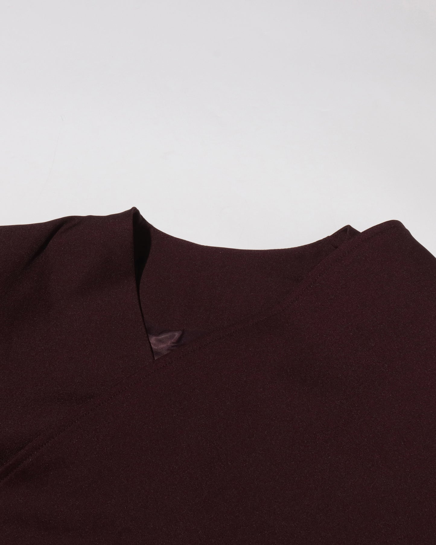 Burgundy Asymmetric Oversized Blazer