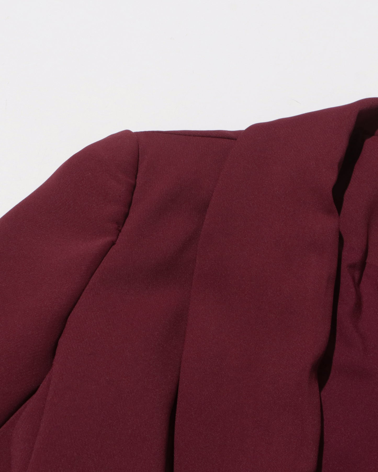 Burgundy Blazer with 3D Rose Accents