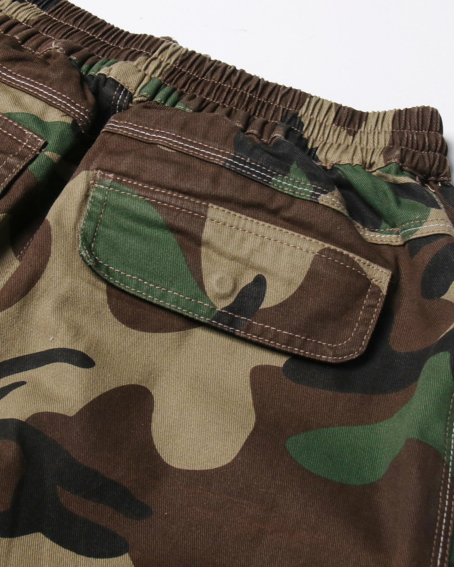 Camo Print Cargo Midi Skirt